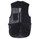 Rio Summer Shooting Vest w. Amara Suede - BLACK / LEFT HANDED 